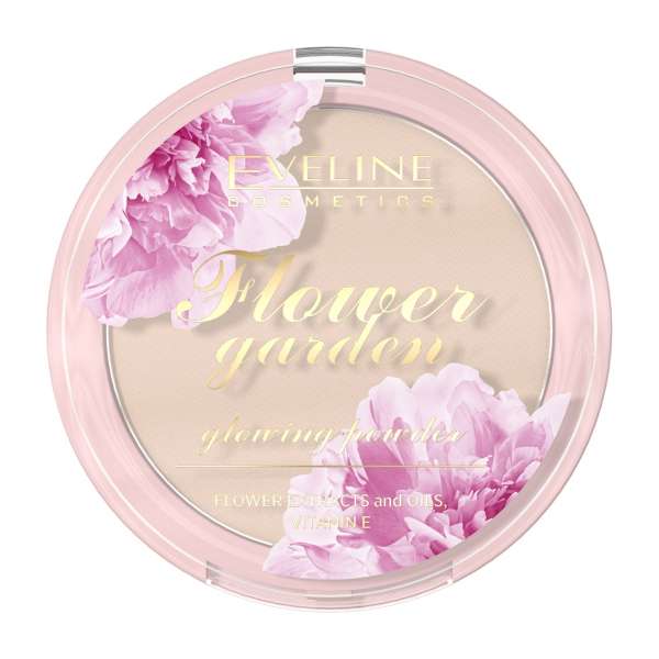 Eveline Flower Garden Glowing Powder Компактная пудра для лица с эффектом сияния